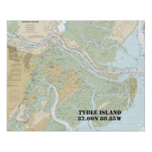 Savannah River und Wassaw Sound - Schönes Diagramm