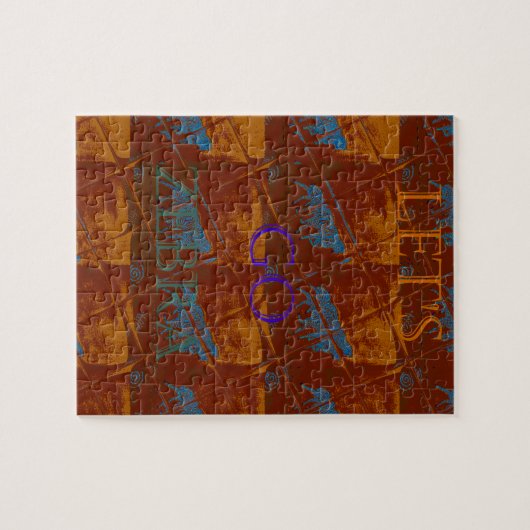 Savannah Safari Lasse Go Zebra Hakuna Matata mot Puzzle (Horizontal)