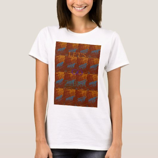 Savannah Safari Lasse Go Zebra Hakuna Matata mot T-Shirt (Vorderseite)