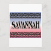 Savannah Scrollwork Postkarte (Vorderseite)
