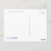 Savannah Sparrow Postkarte (Rückseite)