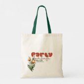 Savannah Squad Peach Bridesmaid Retro Bachelorette Tragetasche (Rückseite)