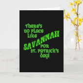 SAVANNAH St Patricks Day Karte (Gelbe Blume)