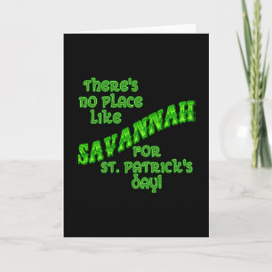 SAVANNAH St Patricks Day Karte