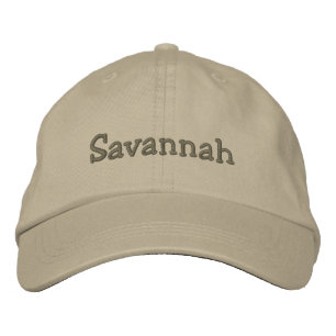Savannah Stickerei Baseball Cap / Hat Khaki Bestickte Kappe