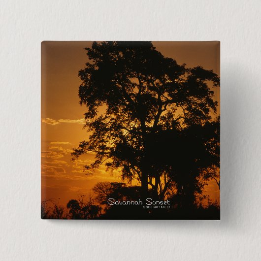 Savannah Sunset Button (Vorderseite)