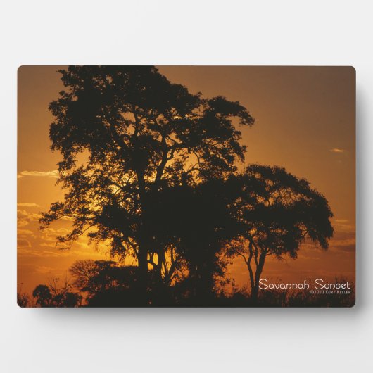 Savannah Sunset Fotoplatte (Vorderseite)