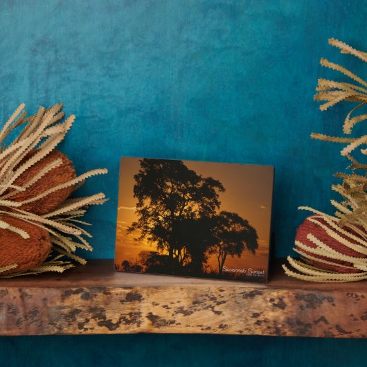 Savannah Sunset Fotoplatte (Seite)
