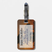 Savannah Sunset Gepäckanhänger (Rückseite vertikal)