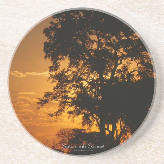 Savannah Sunset Getränkeuntersetzer (Vorne)