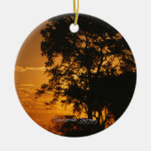 Savannah Sunset Keramik Ornament (Vorne)