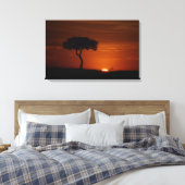 Savannah Sunset Leinwanddruck (Insitu (Schlafzimmer))