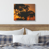 Savannah Sunset Leinwanddruck (Insitu (Schlafzimmer))