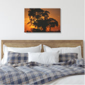 Savannah Sunset Leinwanddruck (Insitu (Schlafzimmer))