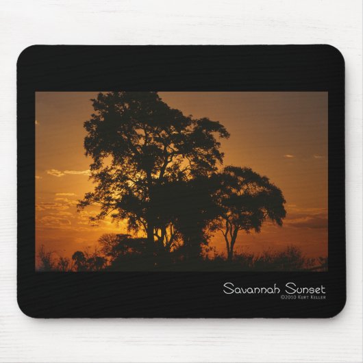 Savannah Sunset Mouse Pad Mousepad (Vorne)