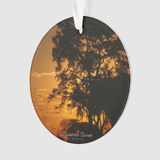 Savannah Sunset Ornament (Vorderseite)