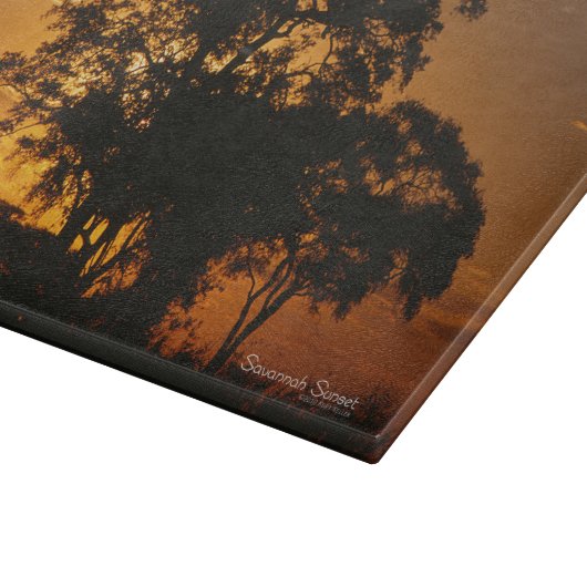 Savannah Sunset Schneidebrett (Ecke)