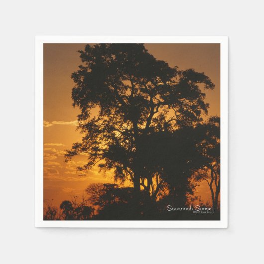 Savannah Sunset Serviette (Vorderseite)