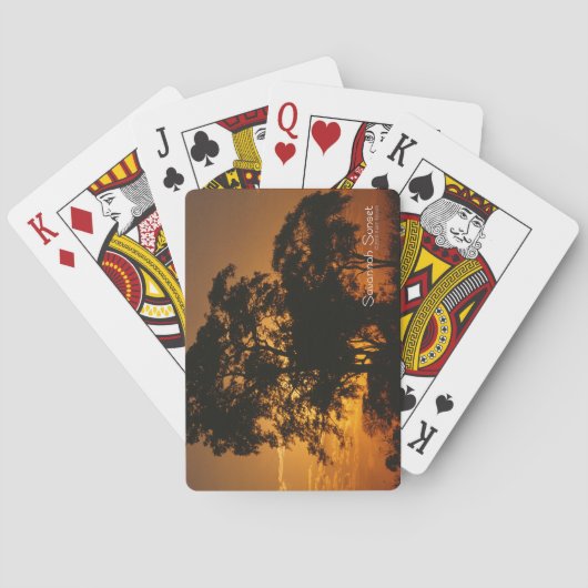 Savannah Sunset Spielkarten (Rückseite)