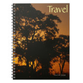 Savannah Sunset Travel Notebook Notizblock (Vorderseite)