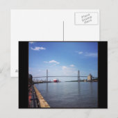 Savannah Suspension Bridge Postkarte (Vorne/Hinten)