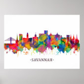 Savannah USA Skyline Poster (Vorne)