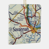 Savannah Vintage Karte Keramikornament (Rechts)
