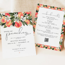 SAVANNAH, wo meine Pfirsiche in Bachelorette sind Einladung