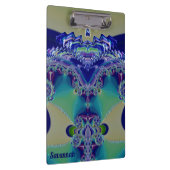 SAVANNAH ~ WOW! Aqua Gelb Blau und Grün Klemmbrett (Rechts)