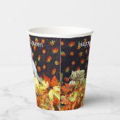 Savannahs Fall / Herbst / Halloween Cat Party Pappbecher (Rechts)