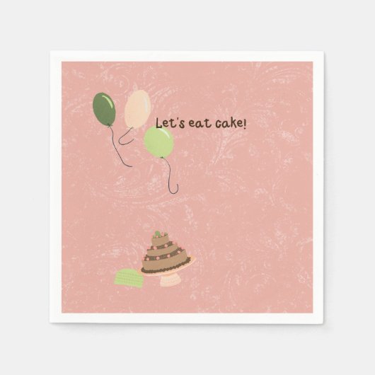 Savannahs Geburtstag Serviette (Vorderseite)