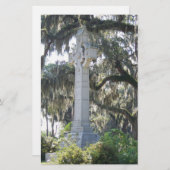 Savannahs keltisches Kreuz Briefpapier (Vorne/Hinten)