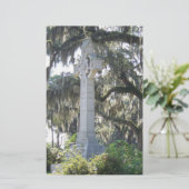 Savannahs keltisches Kreuz Briefpapier (Stehend Vorderseite)