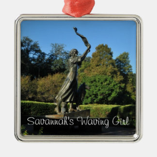 Savannahs Waving Girl Ornament Aus Metall
