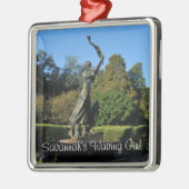 Savannahs Waving Girl Ornament Aus Metall (Links)
