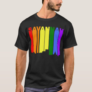 Savanne-Georgia-Gay Pride-RegenbogenSkyline T-Shirt