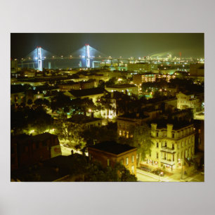 Savanne-Georgia-Skyline Poster