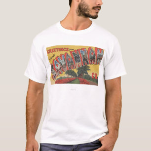 Savanne, großer Buchstabe Georgia (historisch) - T-Shirt