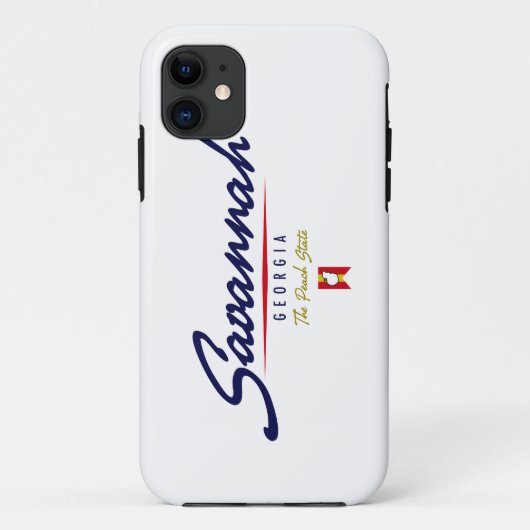 Savanne-Skript Case-Mate iPhone Hülle (Rückseite)