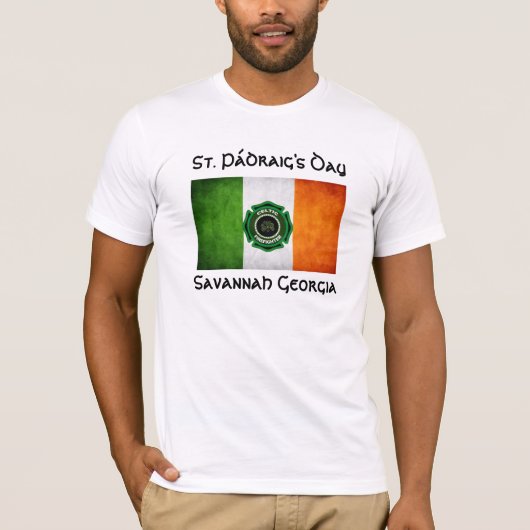 Savanne-St Patrick Feuerwehrmann T-Shirt (Vorderseite)