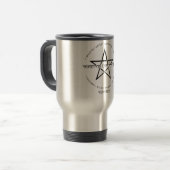 Savannecoven-Logo-Reise-Tasse (nur Front) Reisebecher (Vorderseite Links)