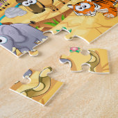 Savannetierfamilie Puzzle (Seite)