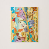 Savannetierfamilie Puzzle (Vertikal)