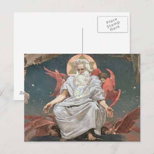 Savaoph, Gott der Vater, 1885-96 Postkarte (Vorne/Hinten)