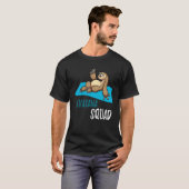 Savasana Squad Praktiker Instructor Faultier Yo T-Shirt (Vorne ganz)