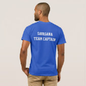 Savasana Team-Kapitän - gewundener Weg-Yoga-T - T-Shirt (Schwarz voll)