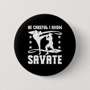 Savate Boxen Französische Kampfsportarten Kickboxe Button