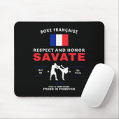 Savate Französisches Kickboxen Savate-Kämpfer Mousepad (Mit Mouse)