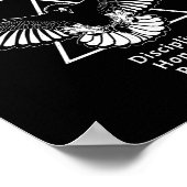 Savate French Kickboxing Eagle  Poster (Ecke)