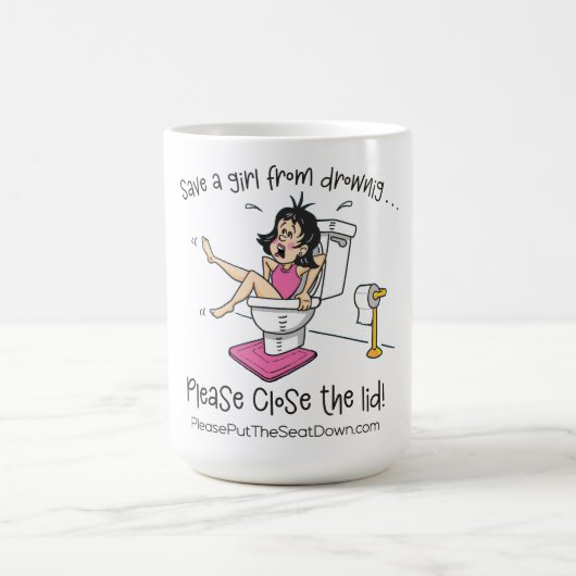 Save A Girl From Drowning Mug Kaffeetasse (Mittel)